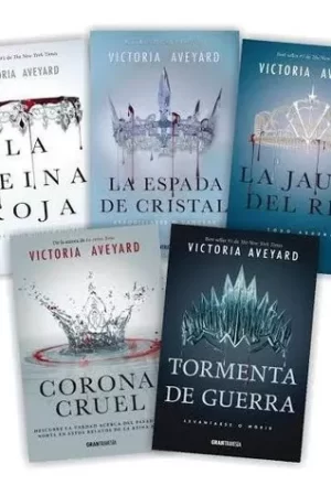 Pack Saga La Reina Roja: La Reina Roja + Corona cruel + La jaula del Rey + Tormenta de guerra + Trono destrozado de Victoria Aveyard